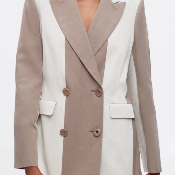 NWT Kotn Linen Station Blazer S – Birch Brindle Stripe, Minimalist Chic - Picture 3 of 5